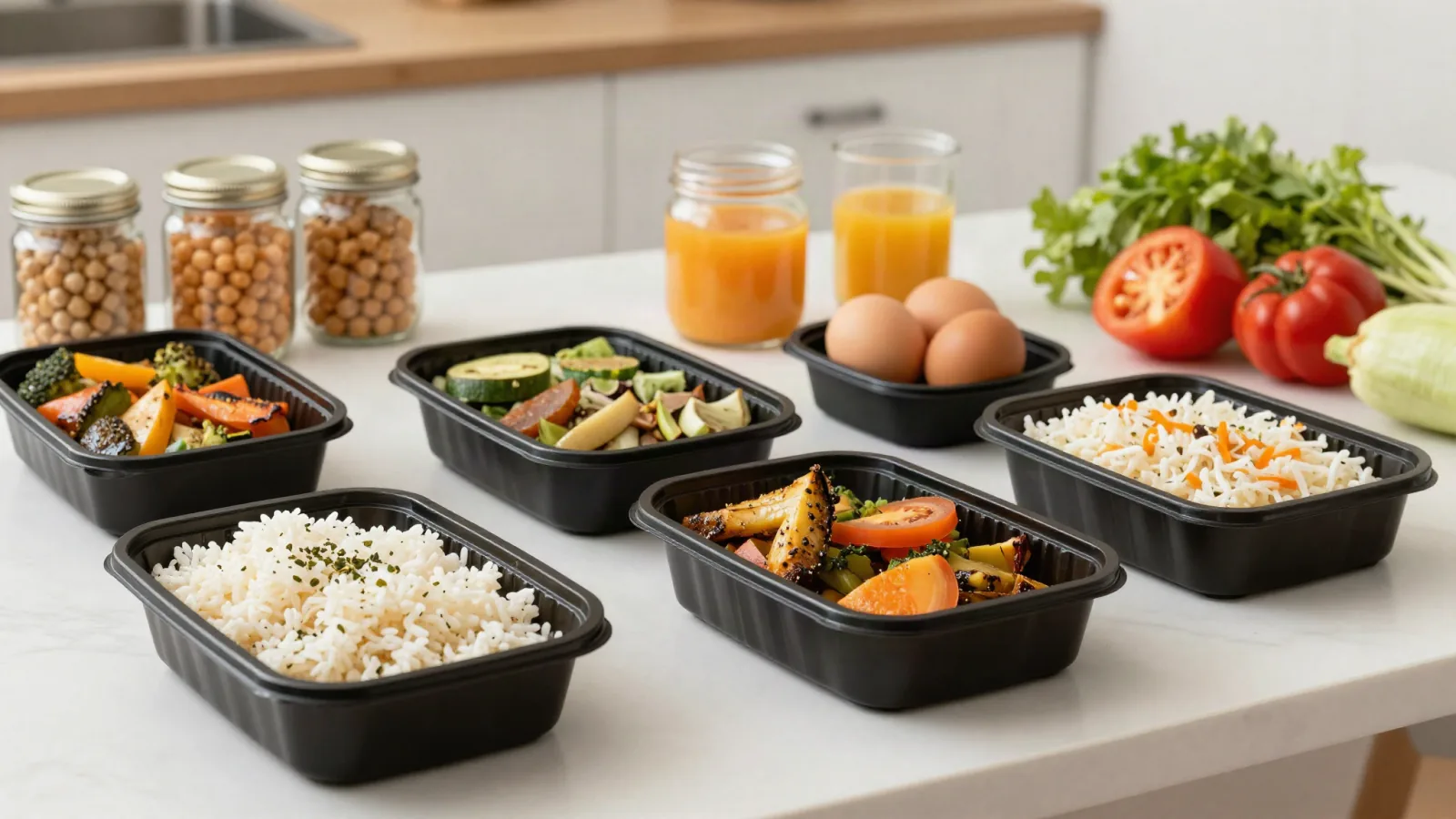 Organisation d’un menu simple de semaine avec ingrédients prêts